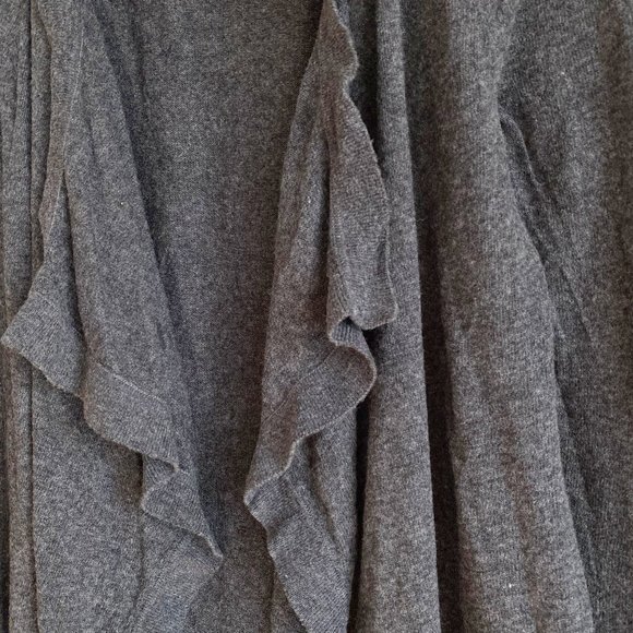Loft NWOT Women's Wool Mix Drape Cardigan Sweater Open-Front, Gray, Size Medium - Picture 8 of 10